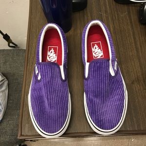 Purple corduroy vans